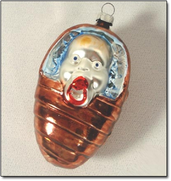 scary christmas ornament